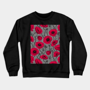 Red Poppies Crewneck Sweatshirt